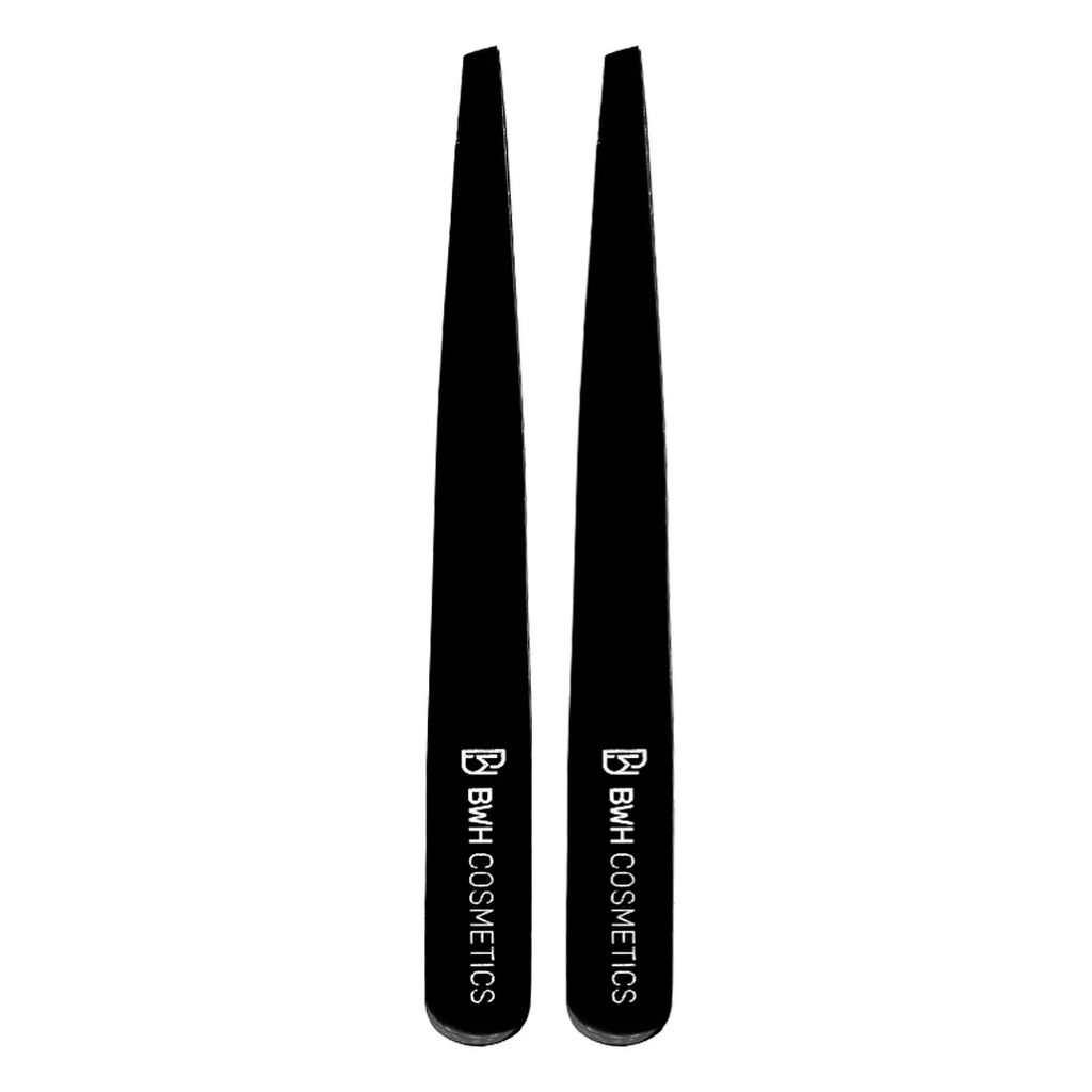BWH - Slanted + Slanted Midnight Chrome Tweezers